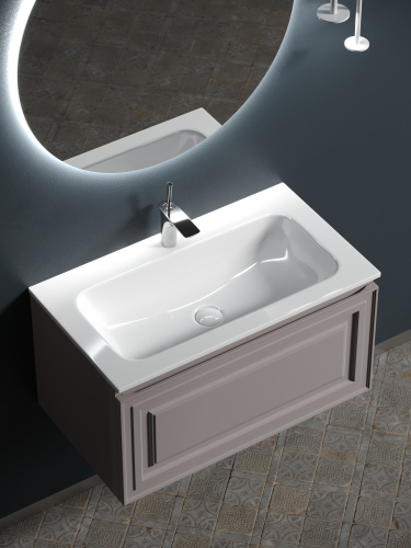 Тумба под раковину Sancos Very VR80SM 79х44,5х40,6 настенная - фото 4